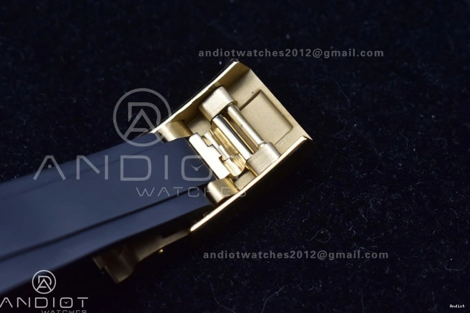 Best V2 116519 Case Rubber Strap 904L SA4130 Gold Daytona Black Clean SS Edition On 1:1 Dial 0418